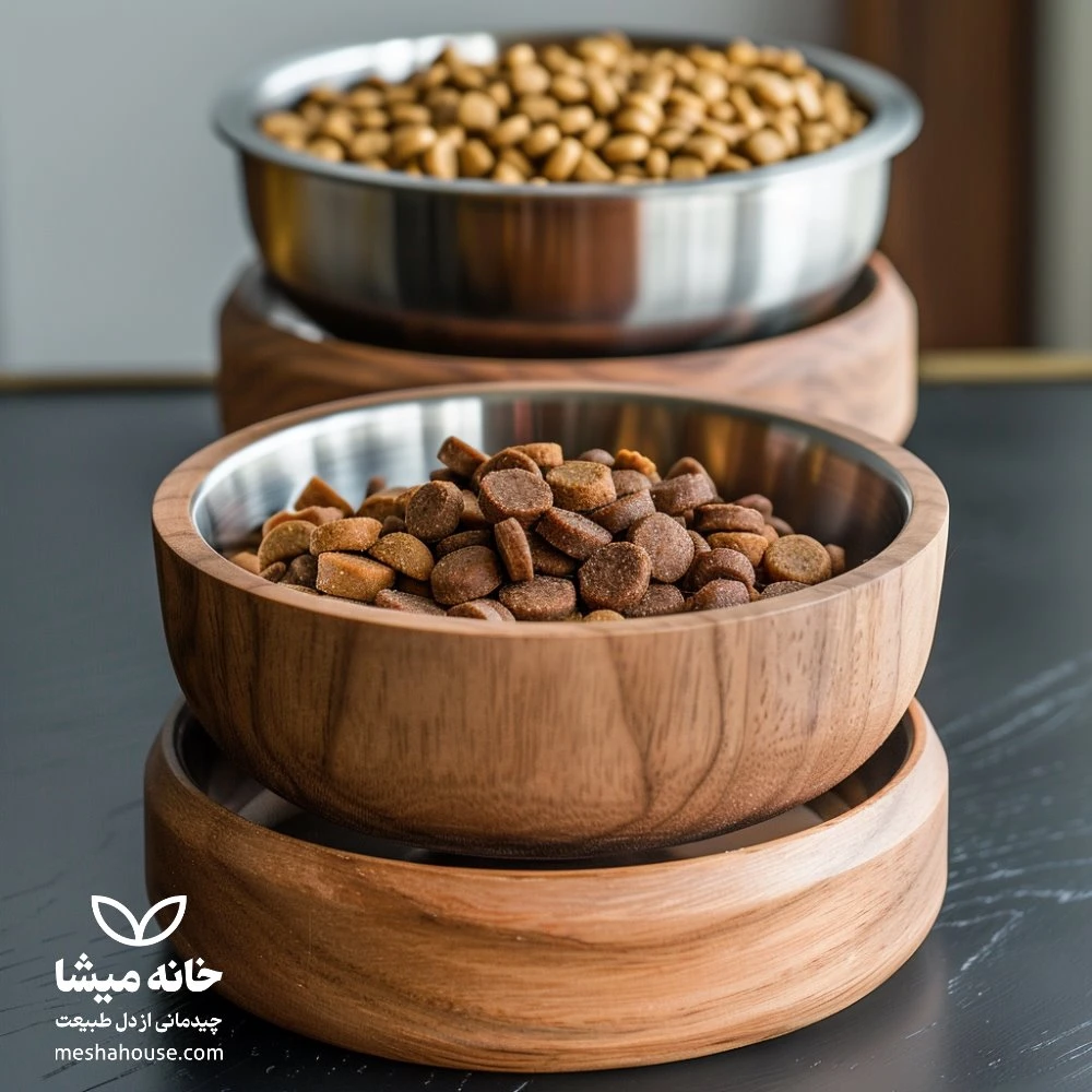 چگونه ظرف مناسب برای آب و غذای گربه و سگ خود انتخاب کنیم؟ 4 ظرف غذای گربه خانه میشا 5