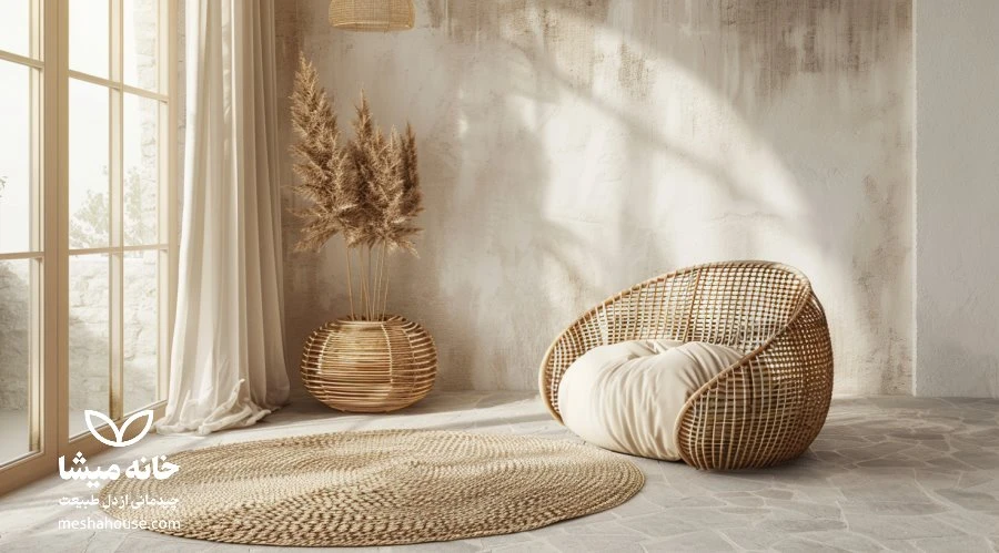 بررسی محصولات حصیری و چوبی مناسب برای فضای باز 1 محصولات حصیری مناسب فضای باز 7