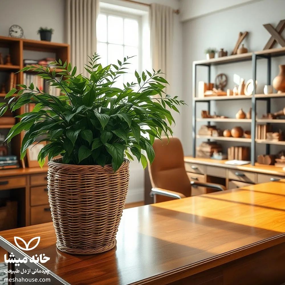 ایجاد فضای کار انگیزشی با استفاده از چوب و حصیر 2 444444