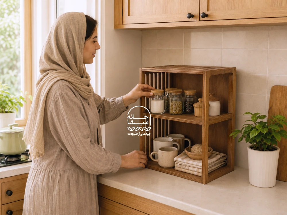 راهنمای نظمدهی کابینت آشپزخانه 21 راهنمای نظمدهی کابینت آشپزخانه — ۱