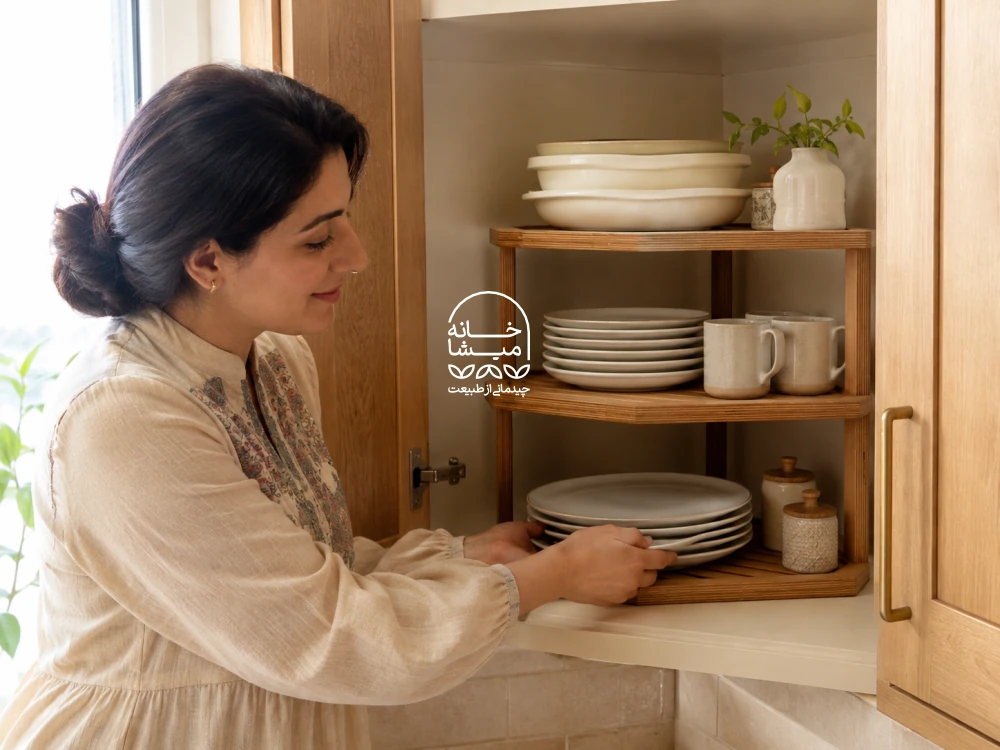 راهنمای نظمدهی کابینت آشپزخانه 19 راهنمای نظمدهی کابینت آشپزخانه — ۴