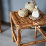 میز عسلی مربع حصیری دربار