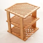 استند بشقاب ۳ طبقه چوبی کُنج - تصویر 8