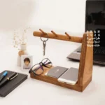 جاکلیدی و نگهدارنده موبایل رومیزی چوبی رستا - Image 2