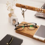 جاکلیدی و نگهدارنده موبایل رومیزی چوبی رستا - Image 3