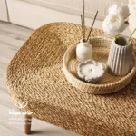 میز حصیری بیضی نخل طول ۸۰ - Image 3