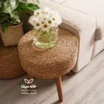 میز حصیری گرد نخل قطر ۴۰ - تصویر 5