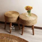 میز حصیری گرد نخل قطر ۴۰