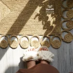 پادری مستطیل حصیری گلبرگ - تصویر 6